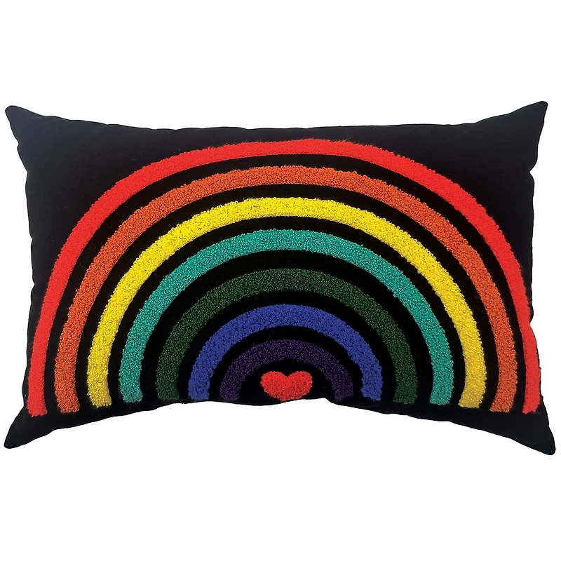 hometrends Coussin Décoratif Arc-en-Ciel Fierté