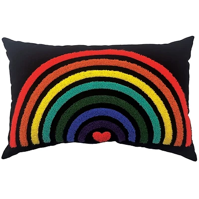 hometrends Coussin Décoratif Arc-en-Ciel Fierté