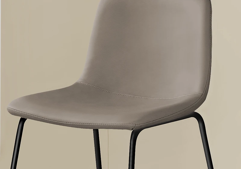 Monarch Specialties Office Chair, Bar Height, Standing, Computer Desk, Work, Pu Leather Look, Metal, Brown, Black, Contemporary, Modern