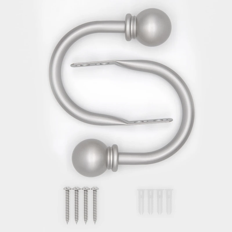 Embrasses à rideaux boules nickel Mainstays (lot de 2)