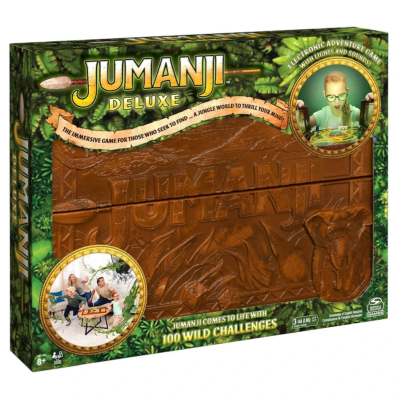 Jeu Jumanji Deluxe, version électronique immersive du jeu de société d'aventure classique, désormais avec lumières et sons