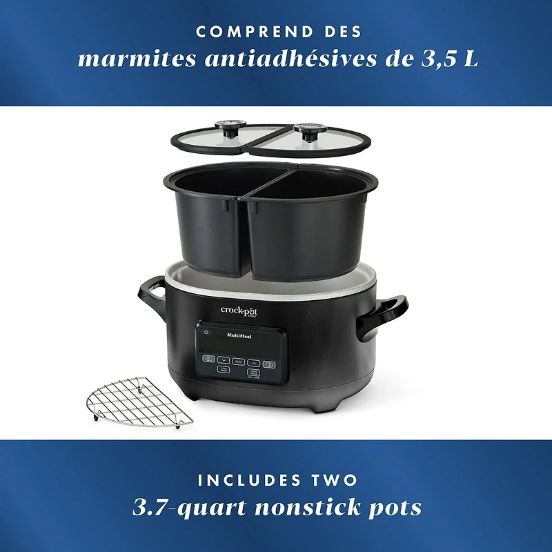 Multicuiseur Duo Crock-Pot et mijoteuse programmable avec fonction cuire à four