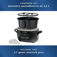 Multicuiseur Duo Crock-Pot et mijoteuse programmable avec fonction cuire à four