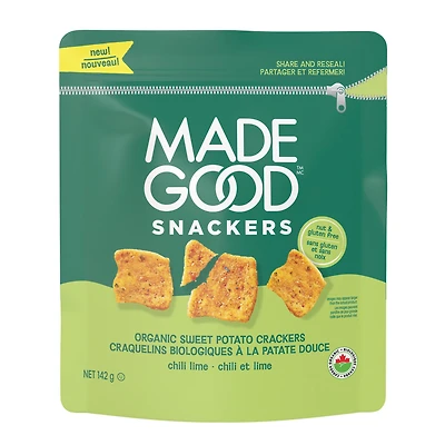Made Good Snackers Craquelins Bio à la Patate Douce Chili et Lime 142 g