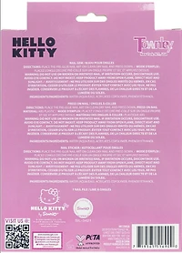 Lot de 24 faux ongles roses Hello Kitty