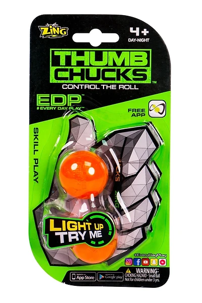 Jeux d'adresse de couleur orange Thumb Chucks de Zing