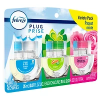 Febreze Plug In Air Freshener, Odor-Fighting Scented Oil Refill, Base Mix, 3 Refill, 77.7ML