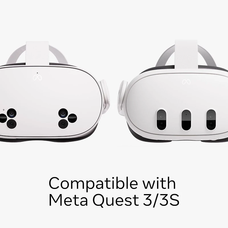 Docks de chargement compact Meta Quest — Compatible avec Meta Quest 3/3S — Câble de chargement prolongé pour casque