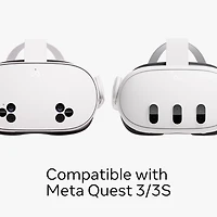 Docks de chargement compact Meta Quest — Compatible avec Meta Quest 3/3S — Câble de chargement prolongé pour casque
