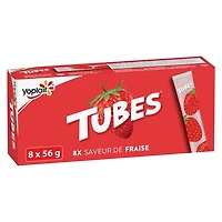 Yoplait 1% Yogurt Tubes, Strawberry, Kids Snacks, 56 g, 8 ct, 8 x 56 g