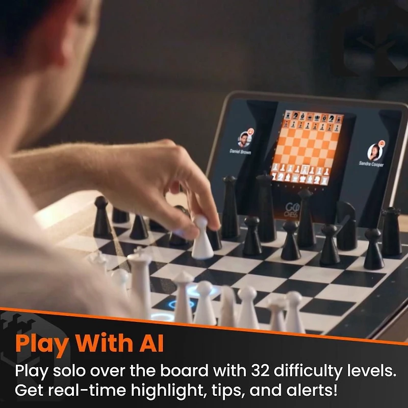 GoChess Mini Pp-Enabled Chessboard with AI-Based Light Indicators