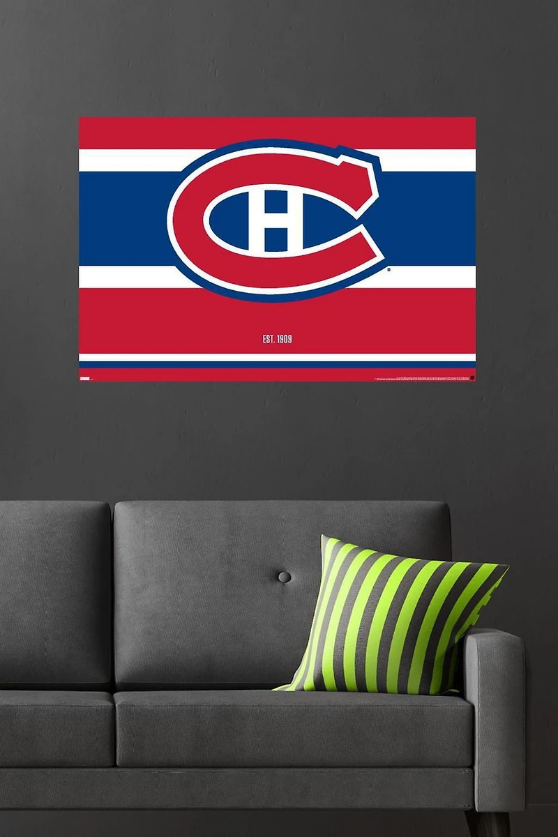 NHL Montreal Canadiens - Logo 21 Wall Poster, 22.375" x 34"