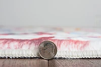 Tapis Motif Faux Lapin Félix ivoire & multi de 5 pi x 7 pi