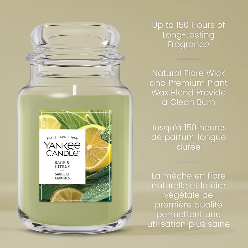 Bougie parfumée Yankee Candle, format original grande jarre 1 mèche