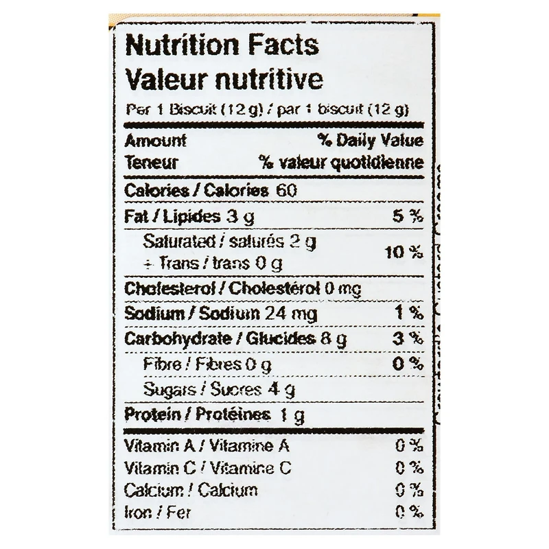 Biscuits à la crème anglaise Crawford's