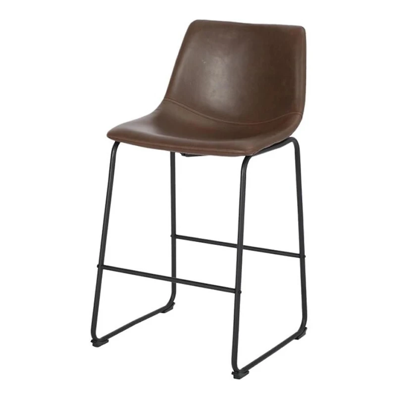 TABOURET LANDON en marron ENSEMBLE DE 2