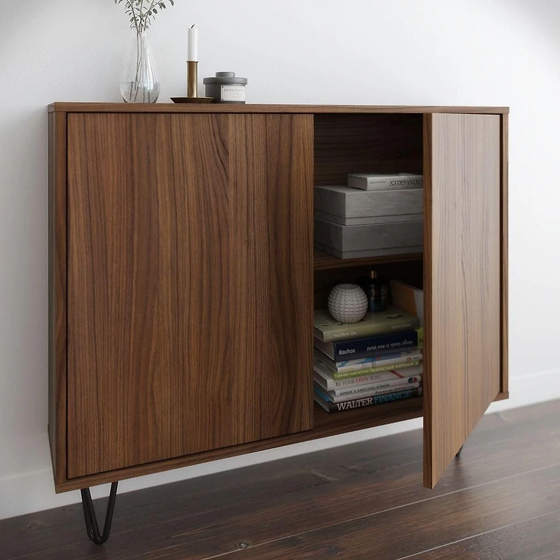 Nexera Console de rangement 2 portes Slim
