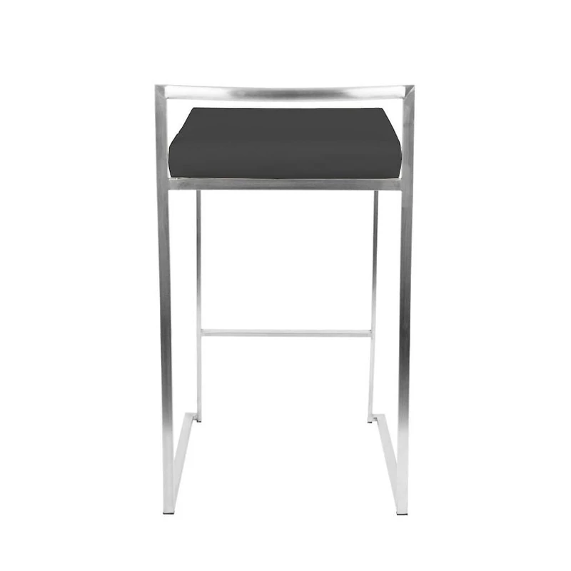 Tabouret de bar sans dossier Salem – Design élégant avec pieds chromés et revêtement en PU, ajout moderne et élégant à n'importe quelle cuisine ou bar