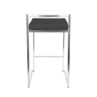 Tabouret de bar sans dossier Salem – Design élégant avec pieds chromés et revêtement en PU, ajout moderne et élégant à n'importe quelle cuisine ou bar