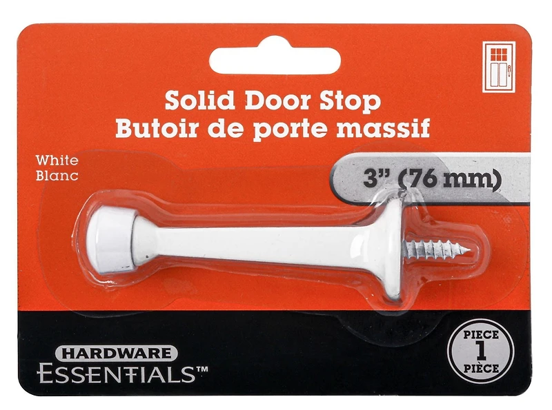 BUTÉE DE PORTE PLEINE - BLANC ARRÊT DR SOLIDE - WH
