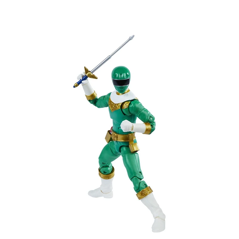 Power Rangers Lightning Collection, figurine de collection haut de gamme Zeo IV Ranger vert de 15 cm avec accessoires