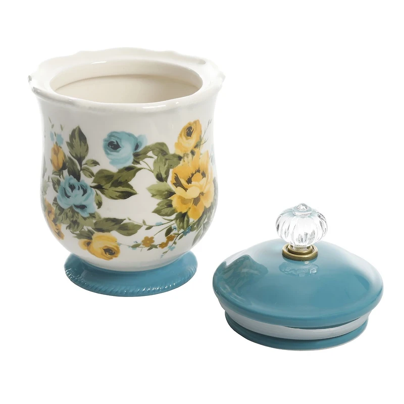 The Pioneer Woman Blossom Jubilee Canister With Acrylic Knob
