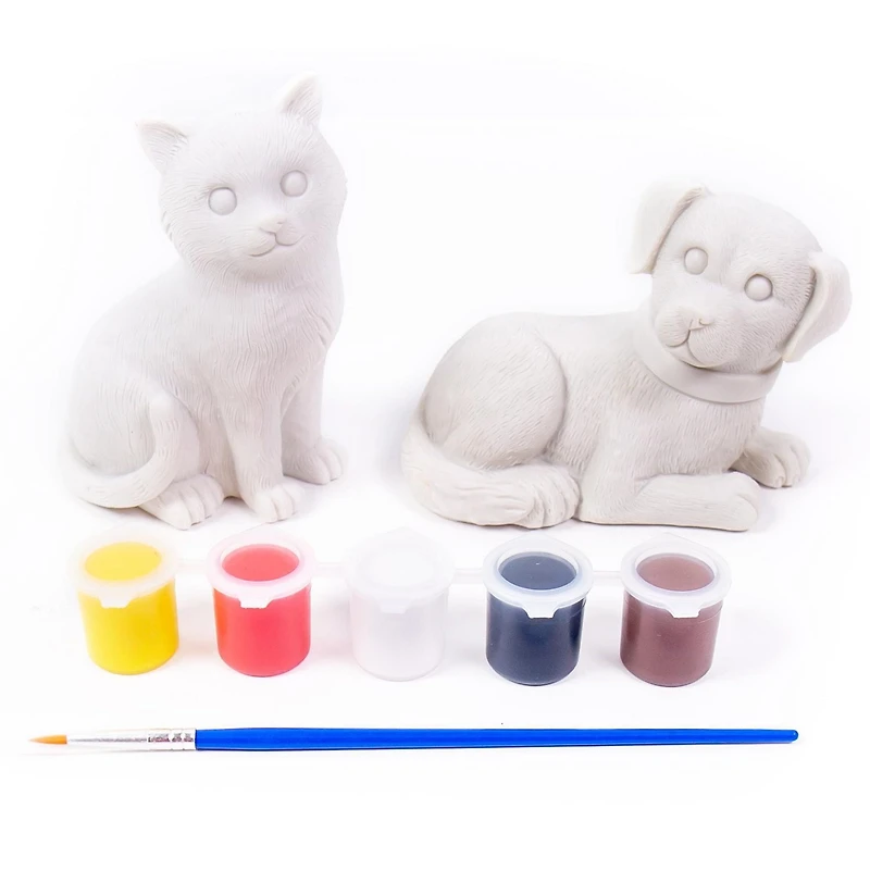 Paint Your Own Pet Figurines, Paint 2 resin figurines