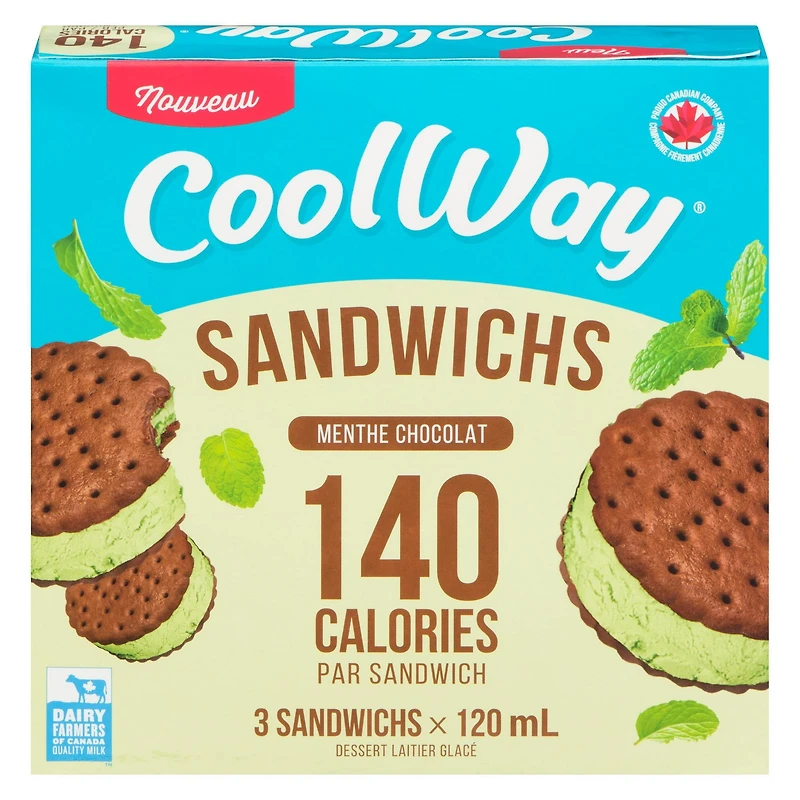 Sandwich au chocolat et à la menthe Cool Way