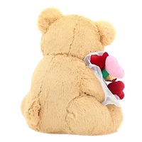 Tout pour Célébrer Saint-Valentin Doux Nounours avec Fleur Jouet en Peluche