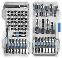 HART 68-Piece Impact Driver Bit Set with Storage Case, Torsion Zone, Precision milled tip