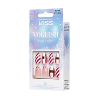 KISS Voguish Fantasy Holiday Press-on Nails - Medium Length, Coffin Shaped