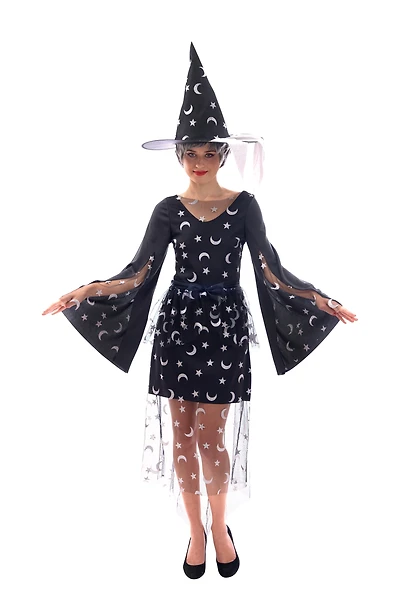 Partyholic Starlight Witch costume for women, Large