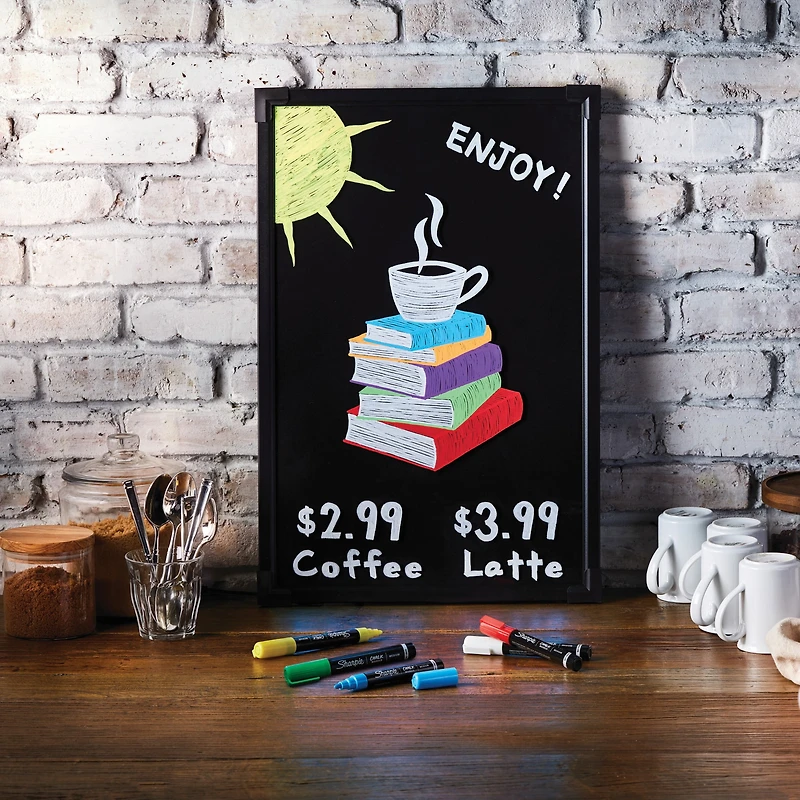 Sharpie Chalk Marker, Wet Erase Markers, White, 1 Count