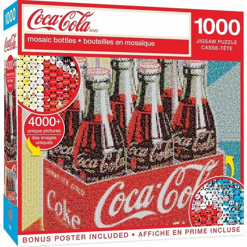 Masterpieces Puzzle Company Coca-Cola - Photomosaic Bottles casse-tête de 1000 pièces