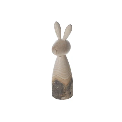 Décoration De Lapin En Bois À 2 Tons Grandes