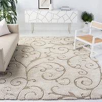 SAFAVIEH Florida Douglas Floral Vines Shag Area Rug