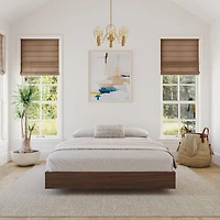 Nexera Alibi Queen Platform Walnut Bed