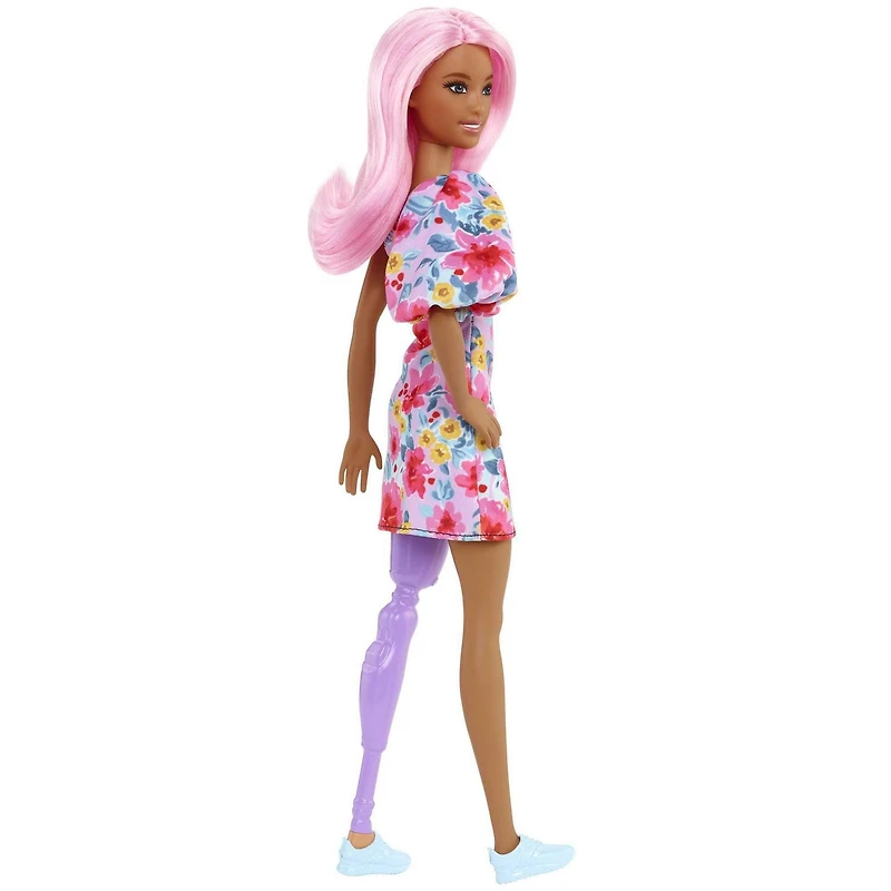 Barbie Fashionistas Doll, Pink Hair, Prosthetic Leg, 3 to 8 Years