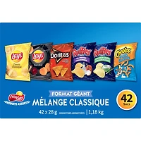 Frito-Lay Variety Packs Classic Mix Flavoured Snacks, 1176g
