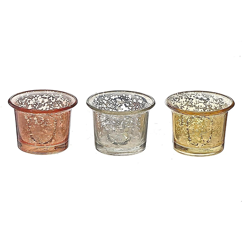 Mercury Mini Tealight Holder - Set of 3