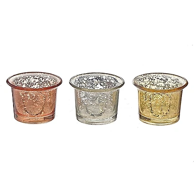 Mercury Mini Tealight Holder  - Set of 3