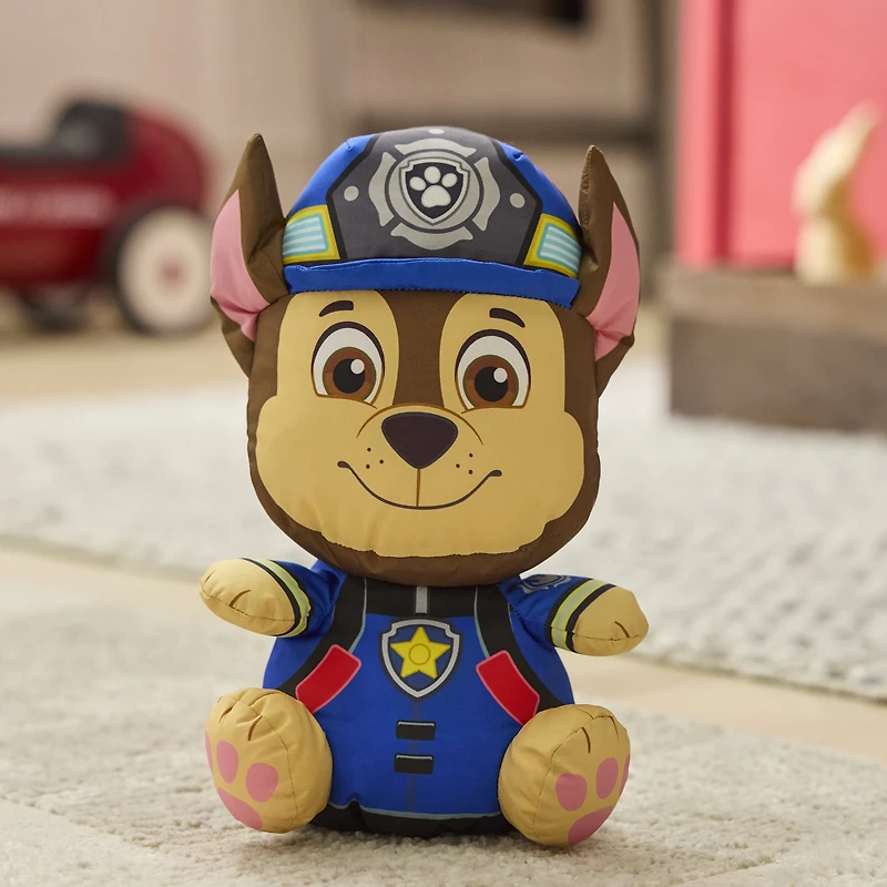 PAW Patrol: Fire Rescue Chase Swisheez Plush Toy, Squishy Stuffed Animal for Kids Ages 3+, PAW Patrol Fire Rescue Chase Swisheez Plush, Official Toy from the Hit Cartoon, Squishy Stuffed Animal for Ages 3 and Up, 10”