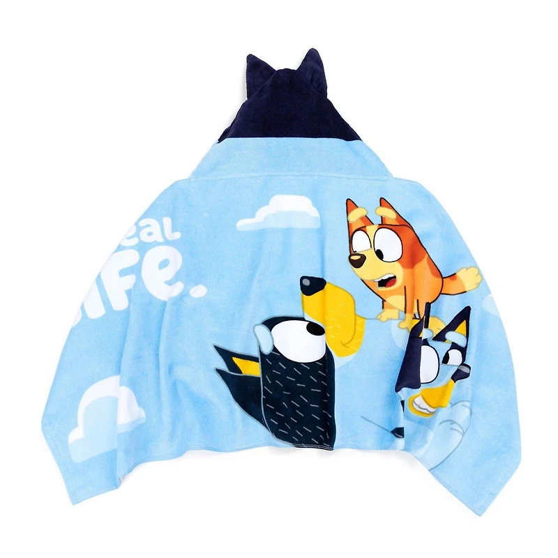 Bluey Serviette à Capuche pour Enfants, 100 % Coton