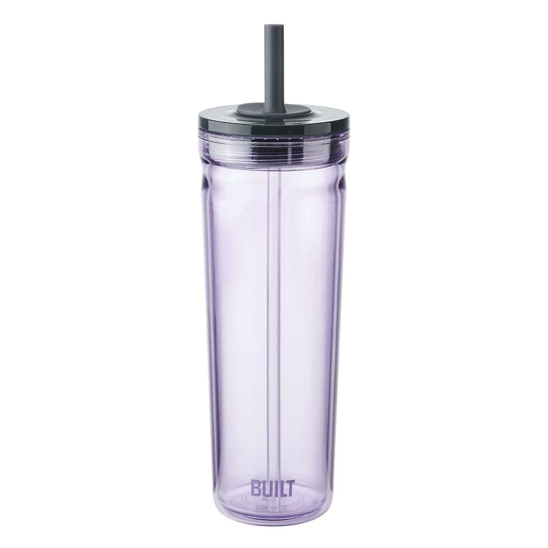 Built NY Torrent 24oz Acrylic Straw Seal Tumbler Purple