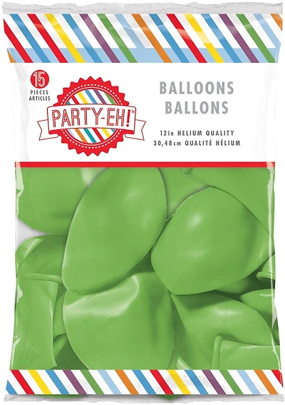 Party-Eh! Ballons en latex 15 ballons vert
