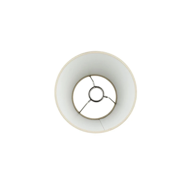 Abat-jour tambour conique Hometrends texturé taupe de 20,32 cm (8 po)