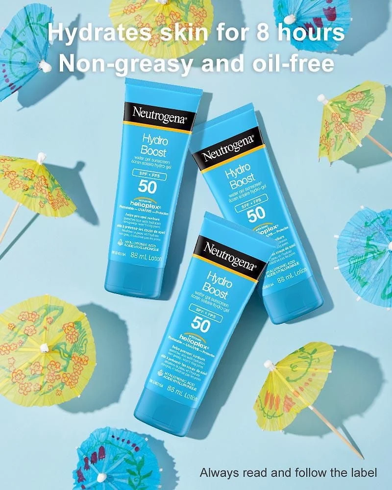 Neutrogena Hydro Boost Écran Solaire Hydro-Gel pour le Visage FPS 50 avec Acide Hyaluronique