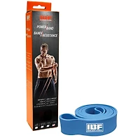 Bande de résistance IBF – Bande de musculation à très forte résistance par Iron Body Fitness - Construire du muscle - Brûler les graisses - Entraînement n'importe où - Facile à utiliser - Bleu