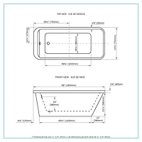 A&E Bath and Shower JESSE FREESTANDING BATHTUB