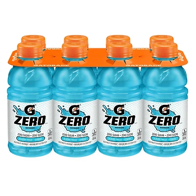 Gatorade Zero Glacier Freeze 8 x 355 mL, Bottles, 8x355mL